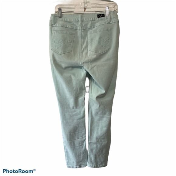 Earl's Skinny Ankle Jeans in Light Aqua, Size 6 - Picture 10 of 10